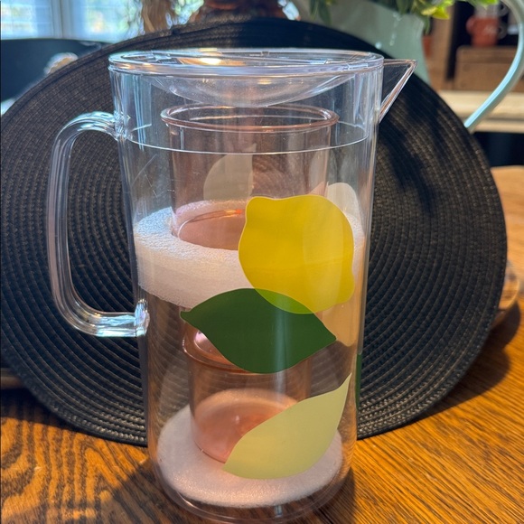 Kate Spade Lemon Pitcher and 2 Cups
Set - Acrylic NEW! - Picture 6 of 6